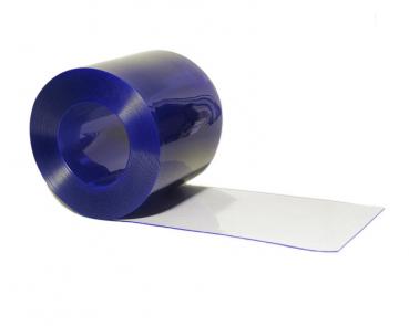 PVC Streifen Meterware als Zuschnitt 300 x 3mm BLAU-transparent